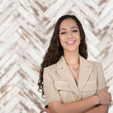 Aperturee - Diagonal Stripes Retro White Wood Portrait Backdrop